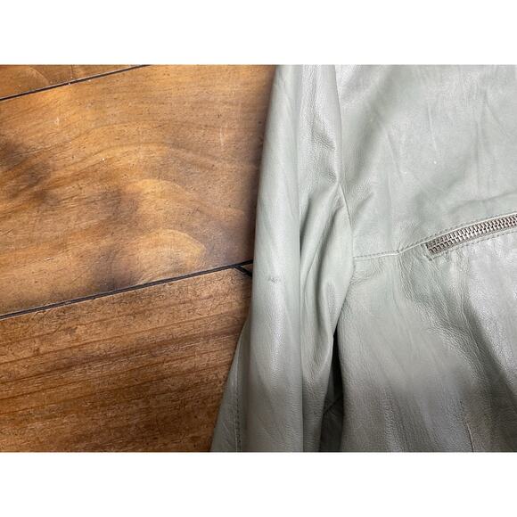 PIEROTUCCI Women’s Green leather Jacket Made In Italy - Picture 5 of 16